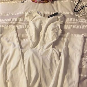 Fashion nova medium white jumpsuit